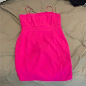 Hot pink dress